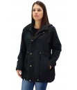 Parka Jaqueta Butu Biru P ao Extra Grande Feminino - Preto